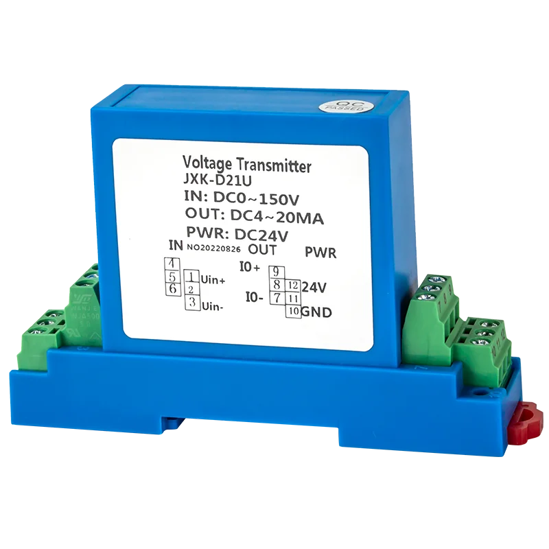 Transductor de voltaje CC de 24V, 4-20MA a 0-10V a RS485, transmisor de voltaje CA/CC, Sensor de voltaje de alta precisión de respuesta rápida de 1000V