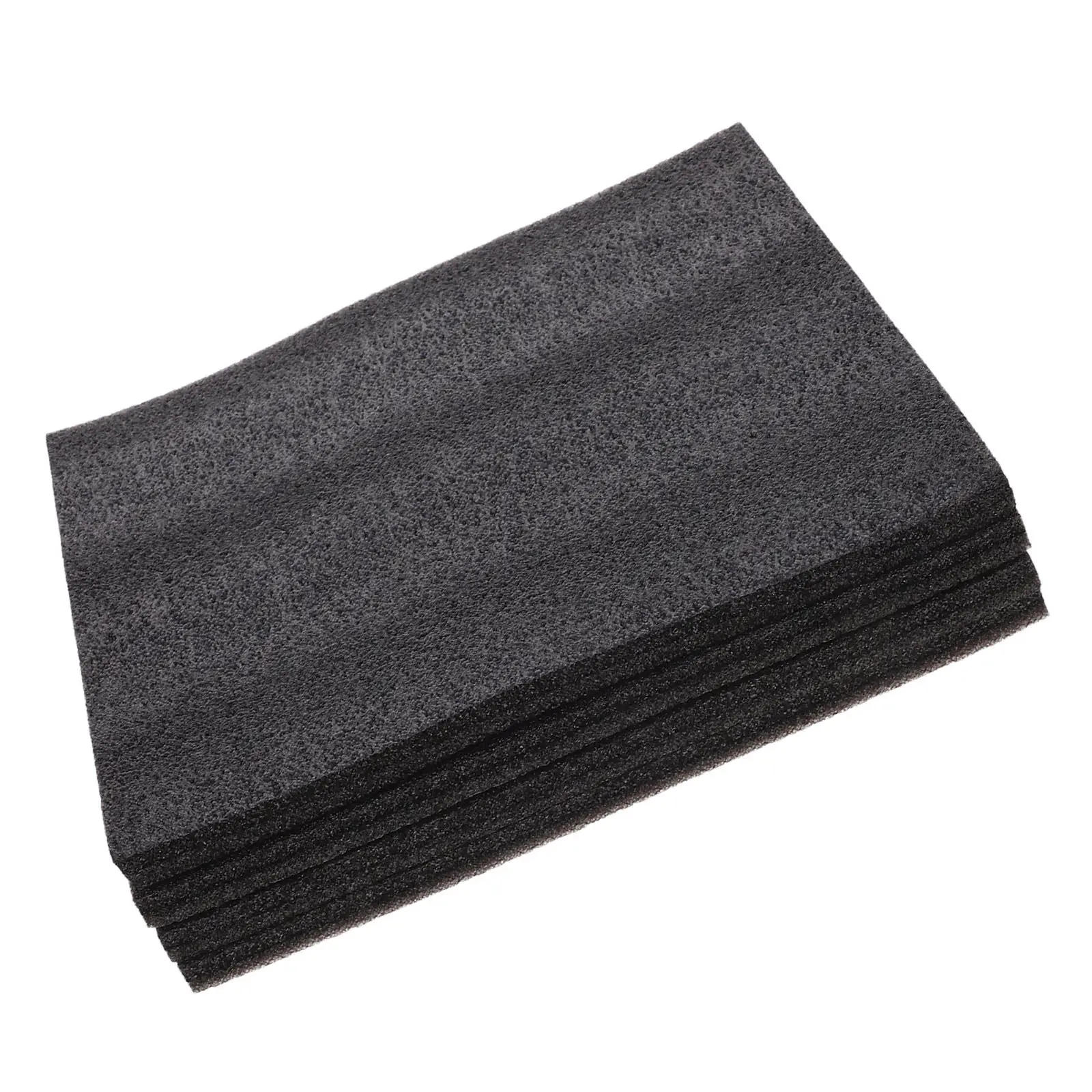 4Pcs Thick Polyethylene Foam Sheets 11.8x11.8x0.4 Black Cuttable Cushion Foam for Packing Boxes Toolbox Organizers Electronics