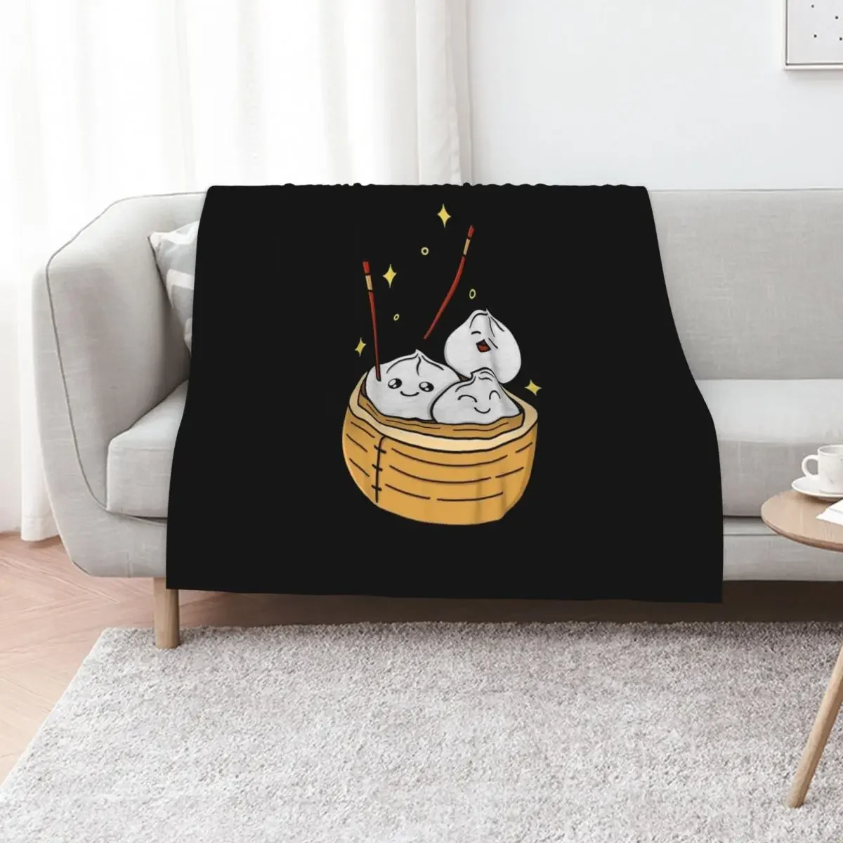 

Happy Dumpling Throw Blanket for sofa Heavy Hair Large Blankets