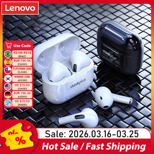 Imagen 1 del producto Choice Lenovo LP40 auriculares Bluetooth TWS sonido envolvente HIFI con micrófono auriculares inalámbricos Control táctil HD llamada juego auriculares