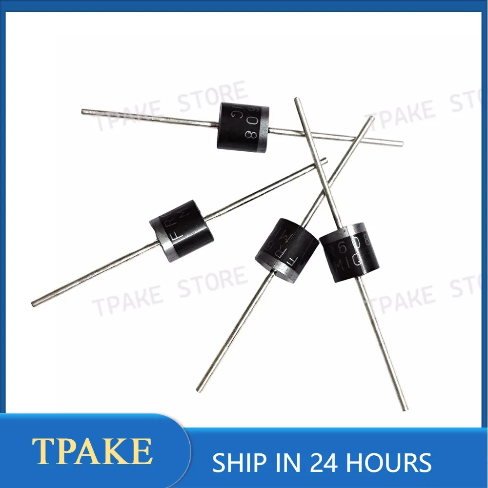 20PCS FR608 6A 800V R-6 Fast Recovery Rectifier Diode