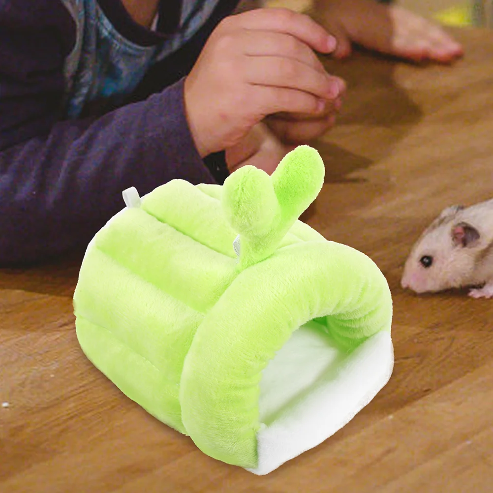 

Warm Cotton Hamster Hideout for Small Pets Winter Bed Resting House Cozy Sleeping Hut for Hamsters and Guinea Pigs