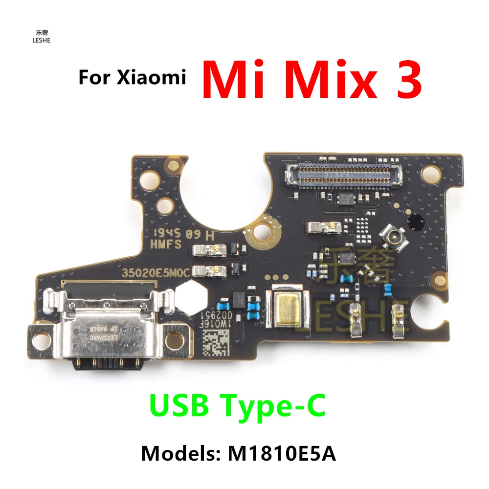 

Для Xiaomi Mi Mix 3, док-разъем USB Type-C, зарядное устройство, порт для зарядки, гибкий кабель, плата с заменой микрофона M1810E5A