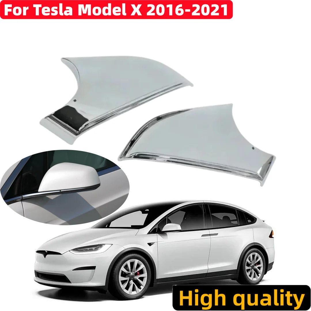 Suitable For Tesla 16-21 Model X Rearview Mirror Electroplated Bottom Case 2177.3005 2177.3006