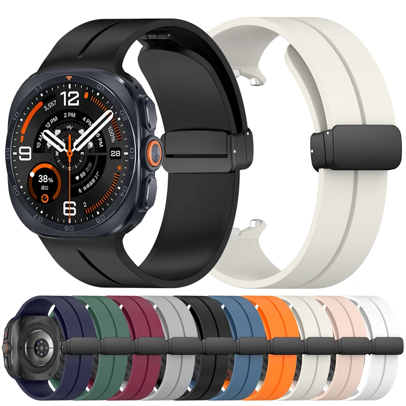 Magnetisches Armband für Samsung Galaxy Watch Ultra2 2026 Sport-Silikonarmband Correa für Galaxy Watch 47mm 2025 Zubehör