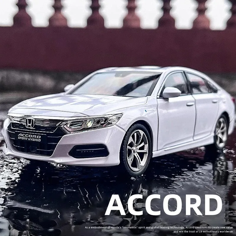 

New 1:24 Honda Accord Alloy Die Cast Toy Car Model Sound and Light Children's Toy Collectibles Birthday gift
