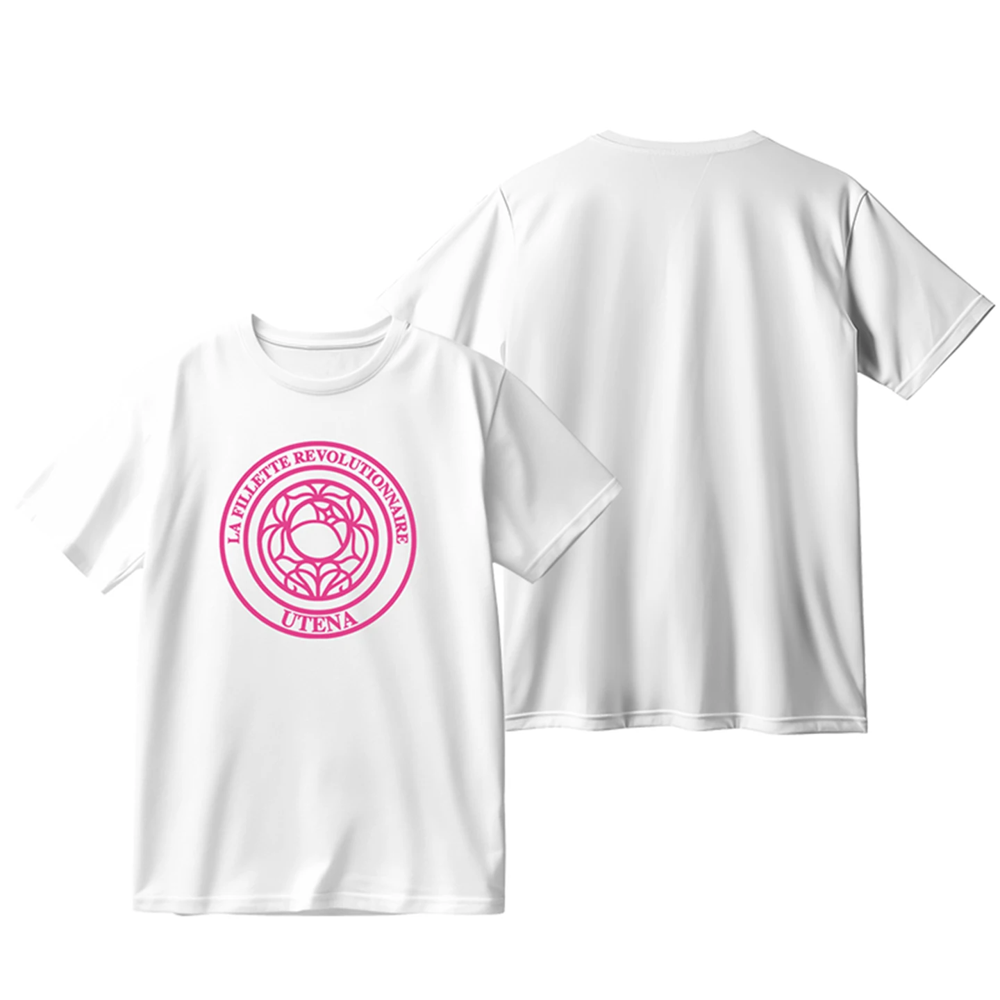 Camisetas revolucionarias de manga corta de algodón Utena Anime Girl