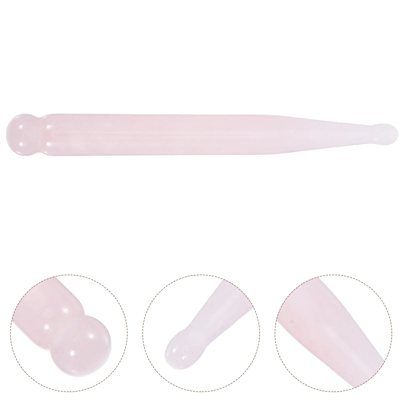 

Портативная массажная палочка из розового кварца для лица, шеи и тела, идеально подходит для ежедневного соскабливания Гуаша, рутина, улучшает кровообращение и