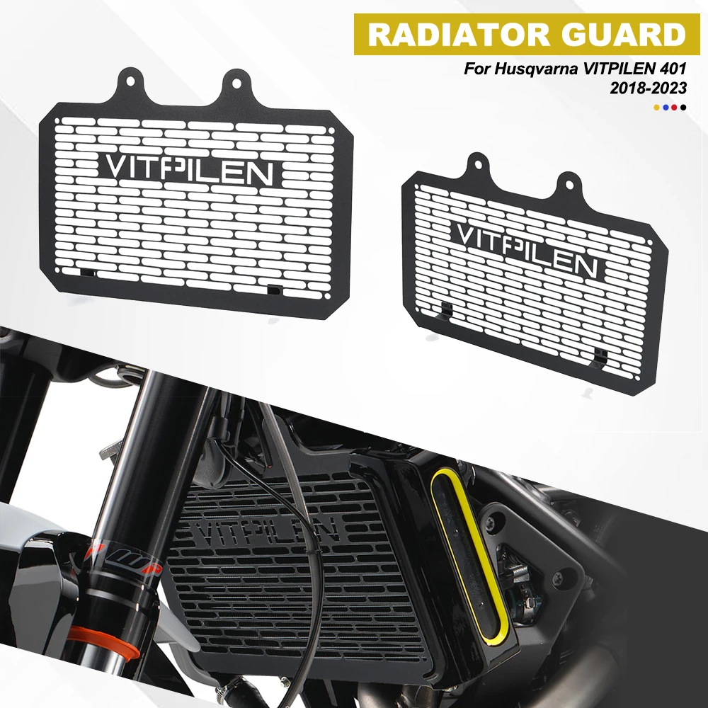 

For Husqvarna VITPILEN 401 2018-2023 Motorcycle Accessories Radiator Guard Radiator Grille Guard Cover Fuel Tank Protect Cover