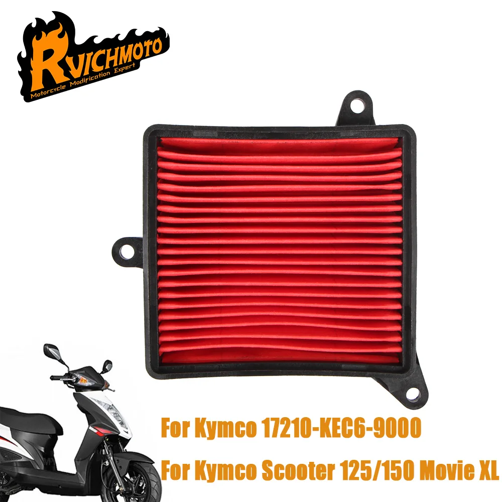 

Motorcycle Air Intake Filter For Kymco 17210-KEC6-9000 Agility 125R 125cc 125 150 Movie XL 2001-2010 Scooter Element Cleaner