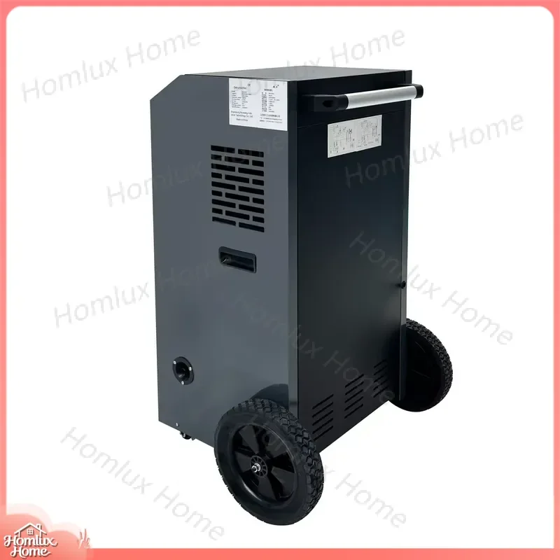 158L Day Portable Commercial Dehumidifier for Warehouse Basement Industrial Floor Dehumidifier with Wheels Heavy Duty