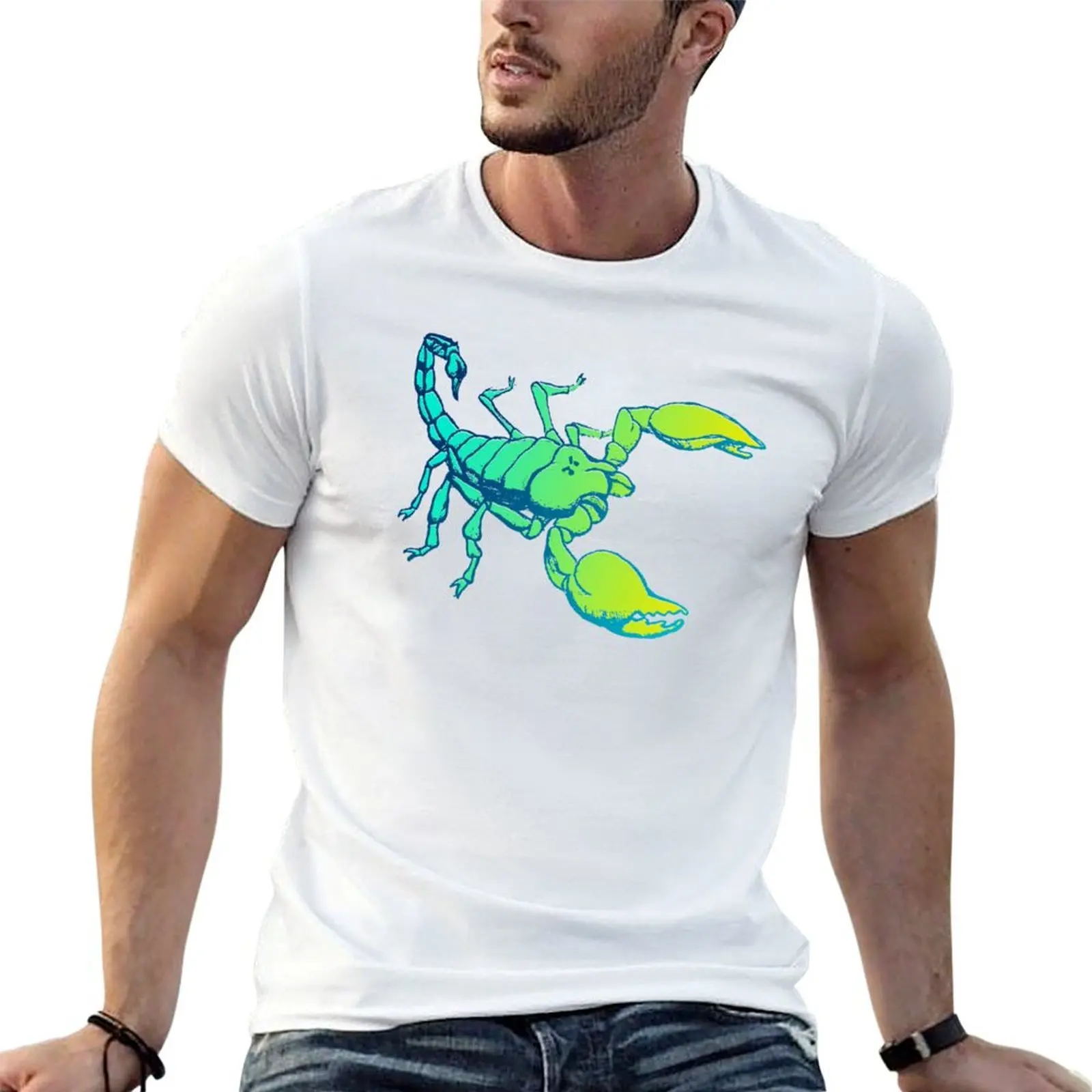 

Electric Scorpio T-Shirt mens graphic t shirts man t shirts graphic t shirt custom print T-shirt
