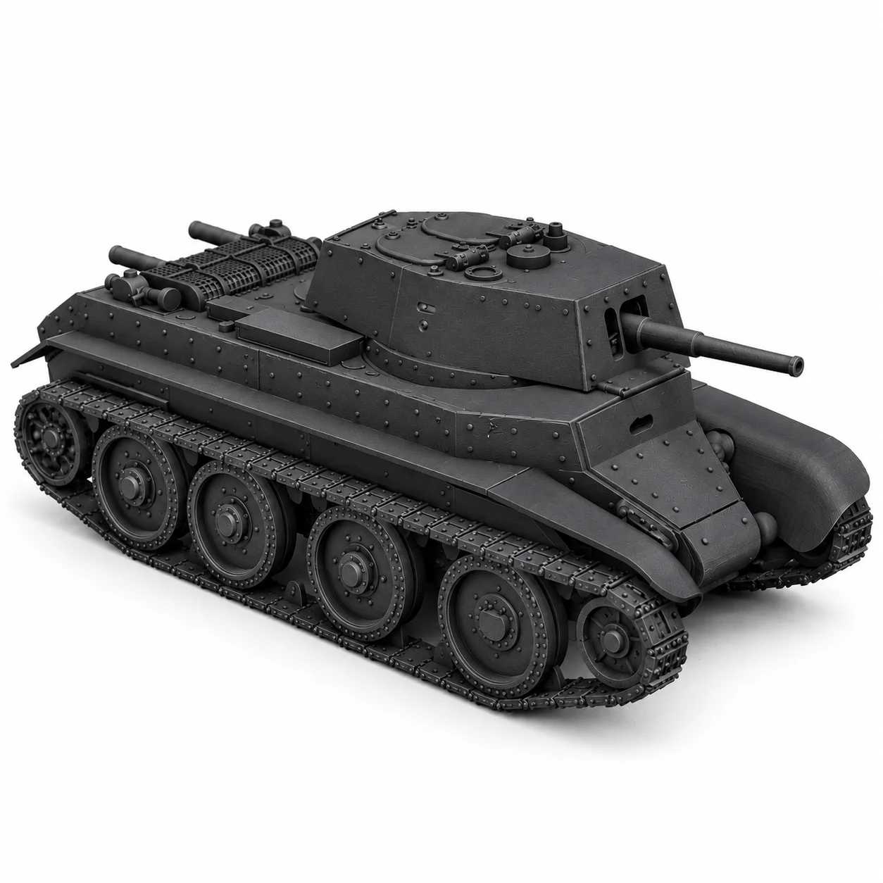 Model Kit Tank - SSMODEL 1/72、1/100、1/144、1/200スケールのソビエト連邦製BT-7E実験用軽戦車、レジンモデルキット、TSS0162