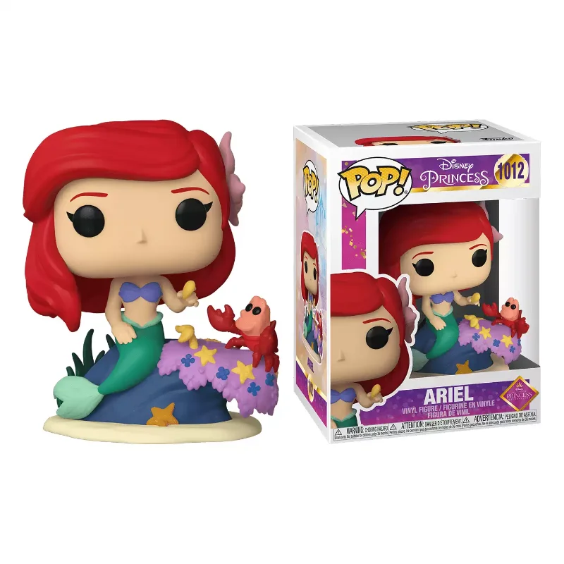 Funko POP Original Disney princesse Anime Figure raiponce Ariel Belle figurine jouets pour garçons filles cadeau modèle à collectionner
