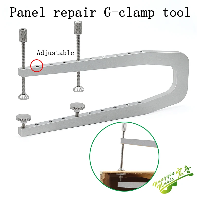 

Guitar panel backplane cracking and opening repair adhesive clamp repair tool