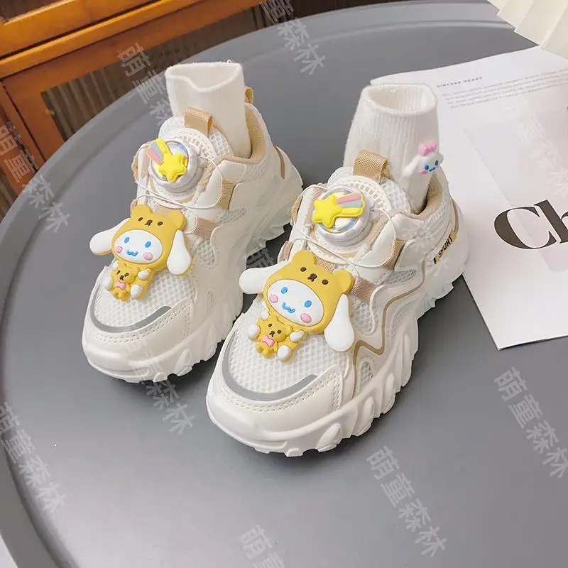 2023 Sanrio Kawaii Kuromi My Melody Children Sneakers High Quality Autumn Cartoon Anime Boys Girls Running Shoes Gift for Kids