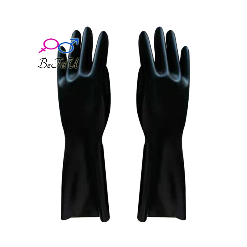 Chlorinate Latex Gloves short Mittens Seamless five fingers New Chlorination 3D version