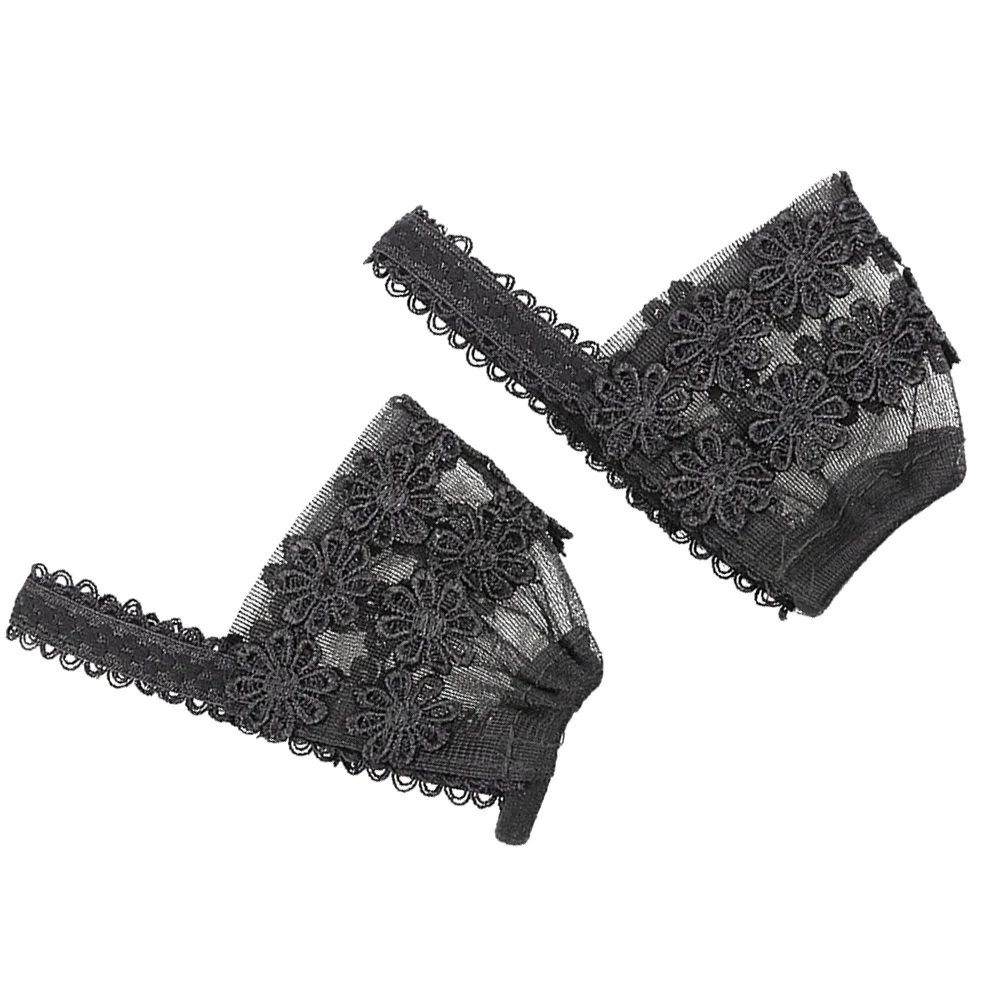 

1 Pair Anti-Loose Heel Straps For High Heels Black L Size Detachable Shoe Bands Women'S Elastic Fit Solution Prevent Slipping