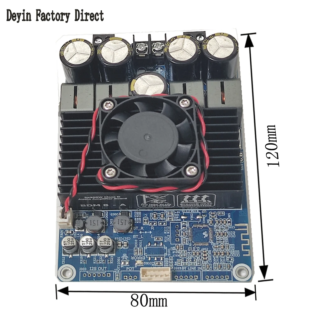 TPA3255 2x300W płyta wzmacniacza Bluetooth Stereo 2.0 BT5.3 stereo komputer dużej mocy DSP tuning 24V-48V szybki Bluetooth 5.3