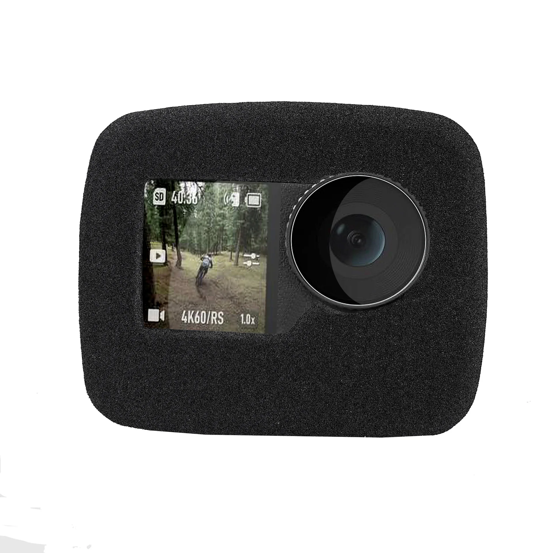Windproof Cover for DJI OSMO Action 4/3 Camera Sponge Protect Wind Foam Noise Reduction Case Black