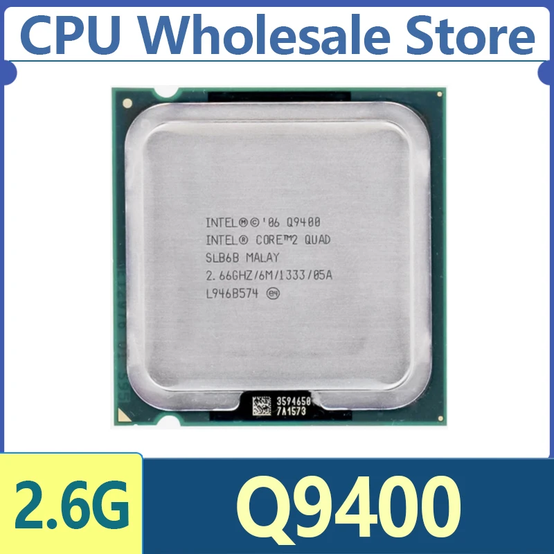 معالج Intel Core 2 Quad Q9400 2.6 جيجا هرتز مستعمل رباعي النواة رباعي الخيوط 6M 95W LGA 775 #1