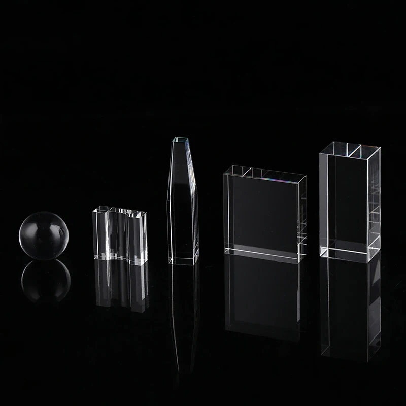 Special-shaped K9 glass optical glass cube microcrystalline K9 quartz material optical prism