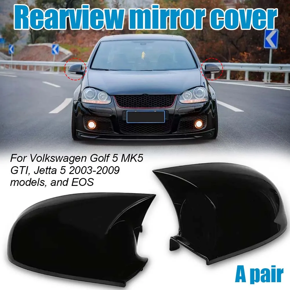 

Накладка на зеркало заднего вида для VW Golf 5 MK5 GTI R32 2003-2009, накладки на зеркало заднего крыла, левая + правая сторона автомобиля, автомобильные аксессуары