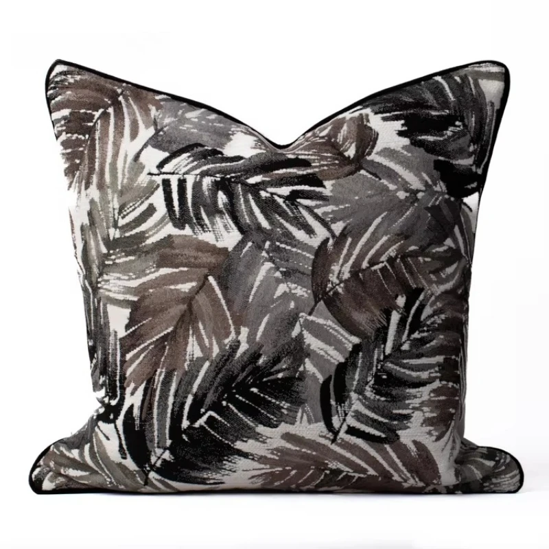 Superior luxury hotel sofa cushions and room pillows Soft furniture with geometric pattern pillowcases