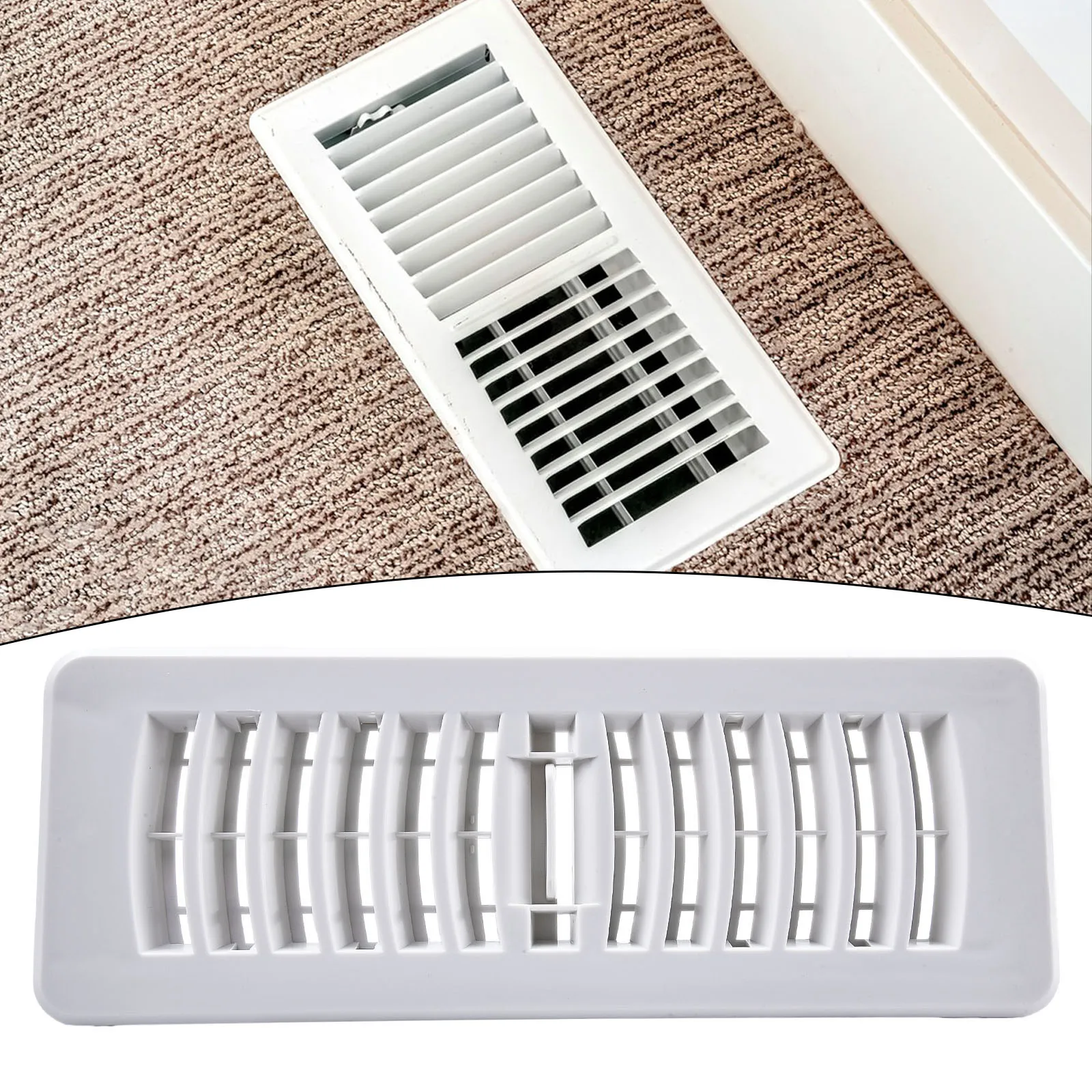 Adjustable Floor Register Designed for Airflow Management in Homes with Central Cooling and Heating Infrastructure