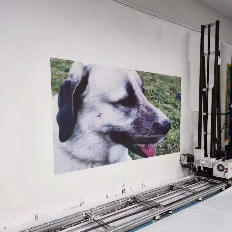 2026 Maxwave  Vertical Printing Machine Uv for Home Decoration Mural  Wall Art Inkjet Painting 3D Wall Printer