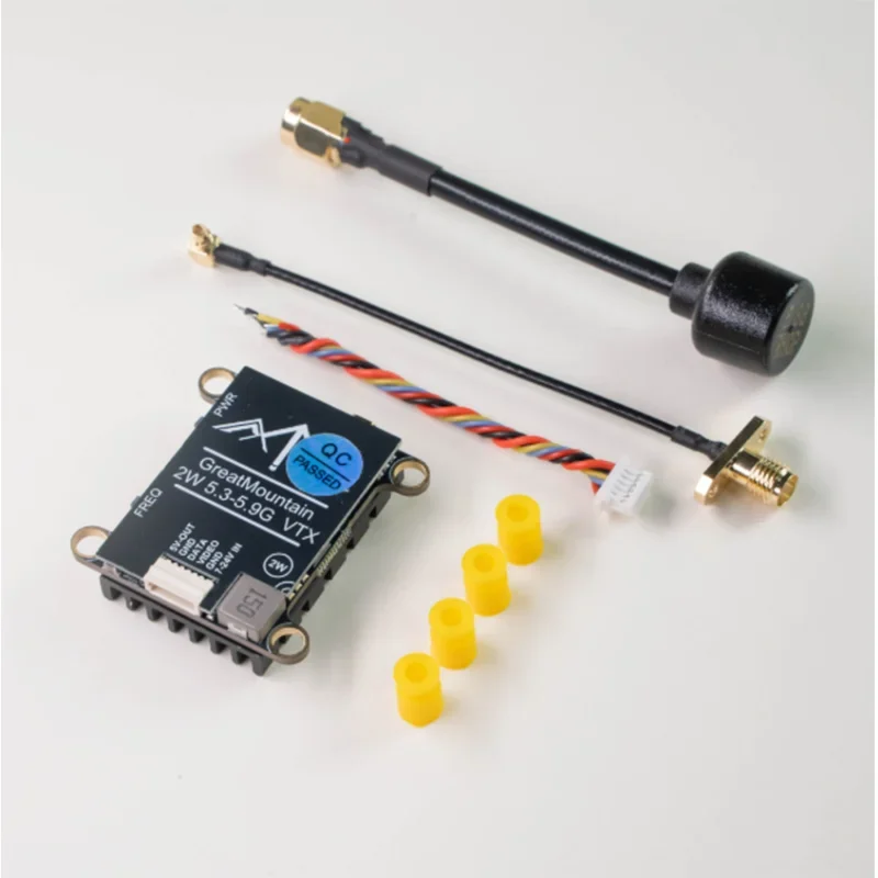 BoMaSFPV Drone 5.8G 2W Video Transmitter TBS Protocol Long Range Locator Anti-Lost 7-24V Adjustable Power Wide Voltage