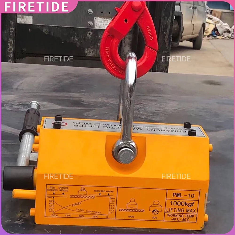Quality Neodymium Magnet Lifter Sucking Disc Strong Magnetic Crane Effort Saving Design Permanent Magnet Sucker