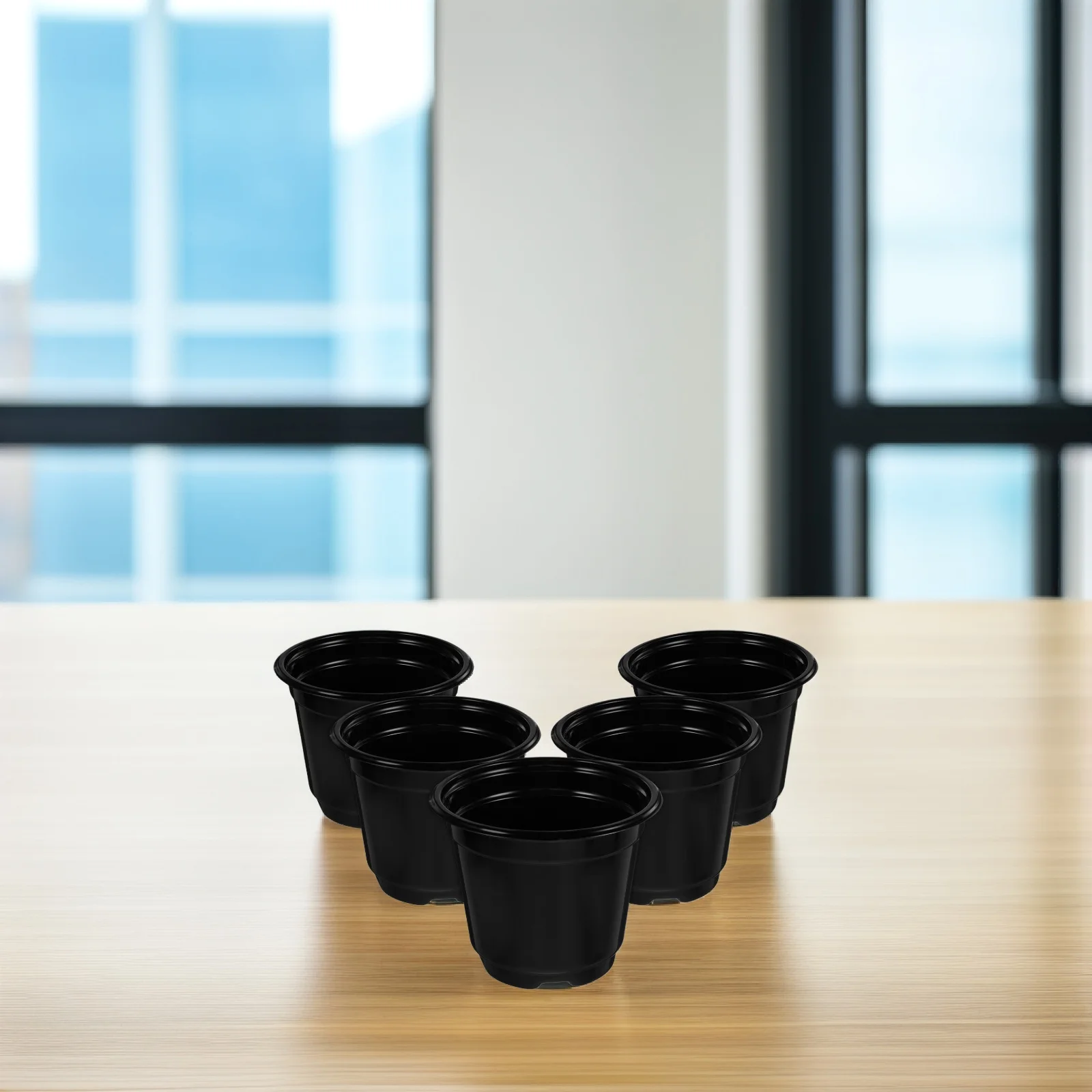 

Nursery Cup Flower Pot Container Indoor Pots Flowerpot Black The Pet Hydroponic Planter