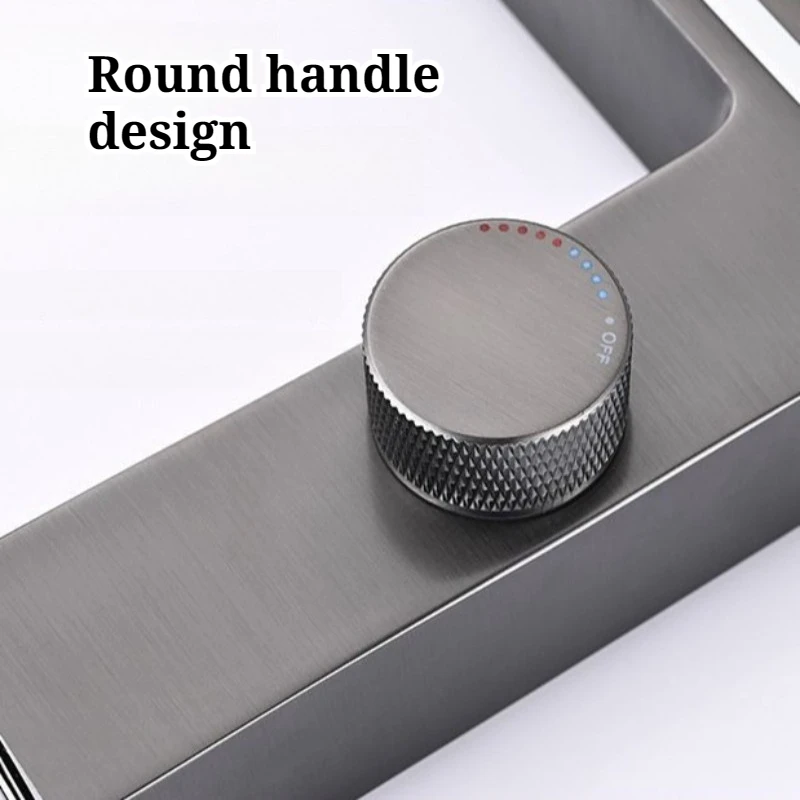 Intelligent Digital Atmosphere Lamp Basin Faucet Cold Hot Water Wear-resistant Easy Clean Faucets Durable Bathroom Fixture
