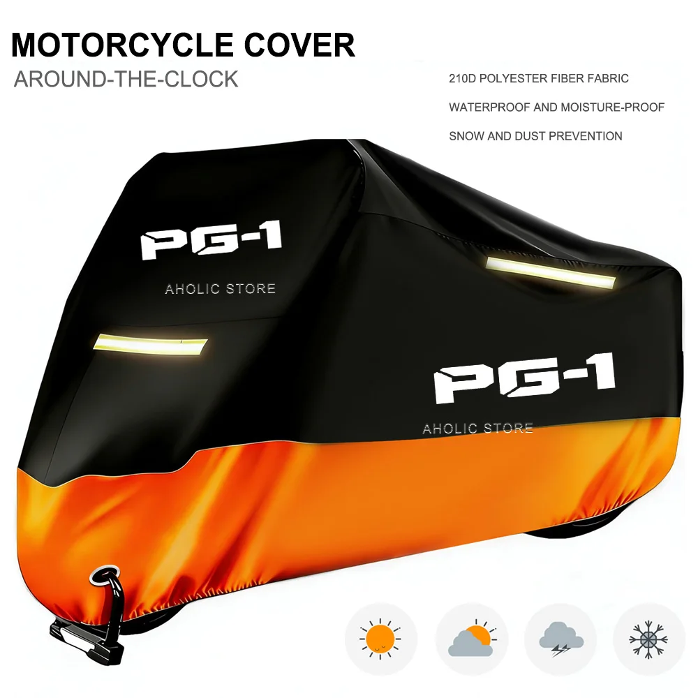Motorcycle Cover 210D Oxford Waterproof Outdoor Indoor Dustproof Snow Proof UV Protection For PG-1 125 155 pg-1