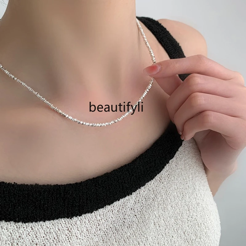 Pearl necklace women, new trendy light luxury niche collarbone chain temperament high-grade neck chain