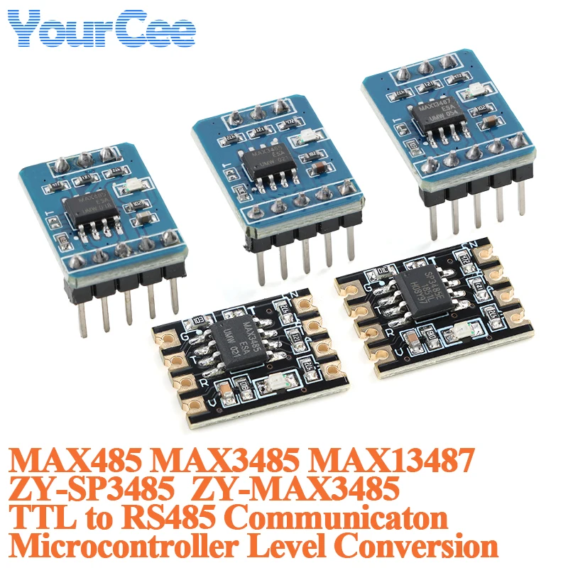 10pcs/1pc Serial TTL to RS485 Convertor MAX485/MAX3485 Unidirectional MAX13487 Bidirectional Communication Transceiver Module
