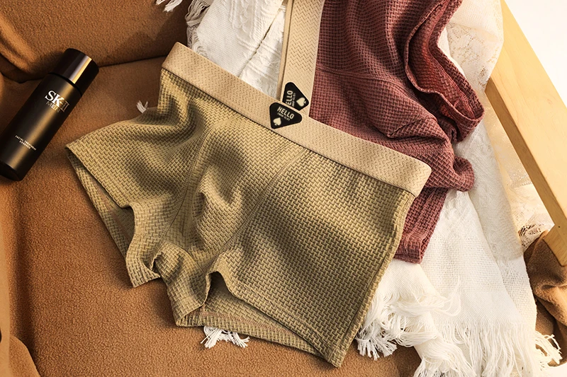 4 stücke Boxer Shorts männer Eis Seide Unterwäsche Kühle Dünne Unterhose Atmungsaktive Sexy Höschen U Konvexen Dessous Plus Größe l-6XL – Detail 8