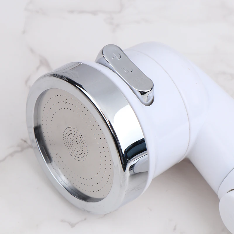 Silver/White Shampoo Bed Pressurized Water Stop Shower Head Hair Salon Barber Shop Faucet Three Mode Nozzle Bathroom Tool