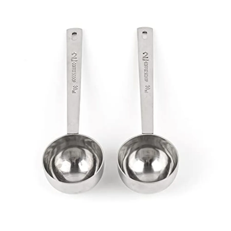 , 2 Pack Coffee Measuring Scoop 304 Stainless Steel Spoon Tablespoon Spoons Kitchen Scoops with Long Handle for Home Milk Tea S