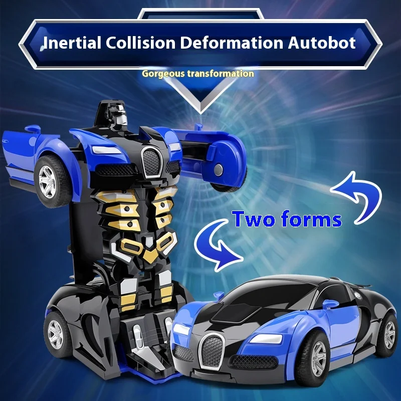 

Inertia Driven Transforming Toy Car Model Children's Play Vehicle Boys Toy From Wholesale Market For Street Stall