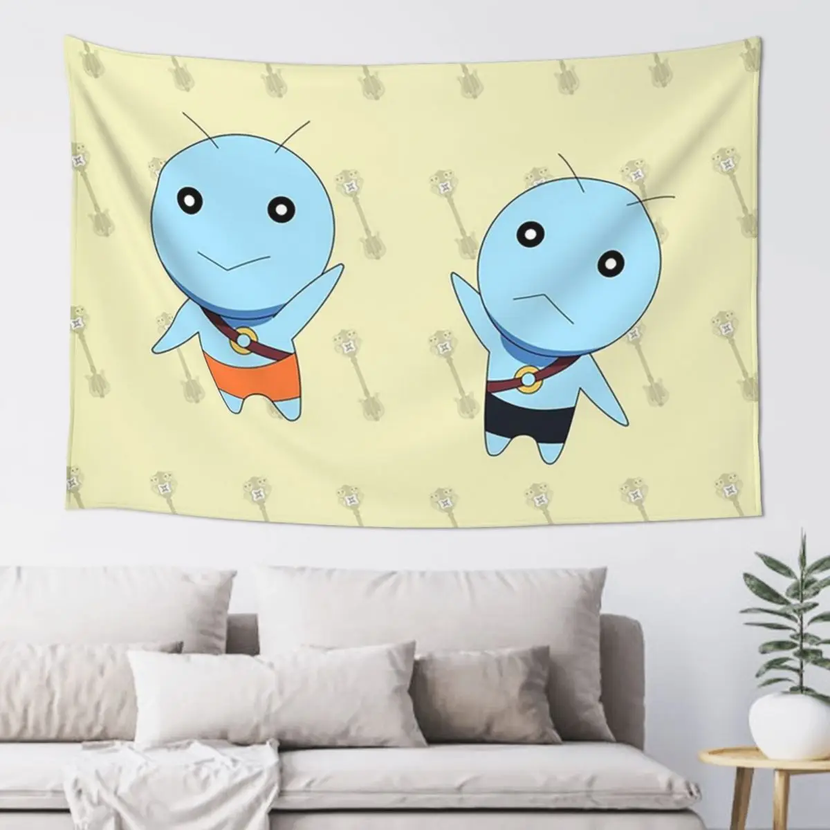 Gemini V Fairy Tail Tapestry Hippie Wall Hanging Aesthetic Home Decor Tapestries for Living Room Bedroom Dorm Room
