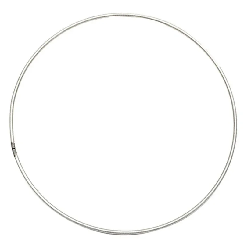 Welded Metal ring Dream Catcher Dreamcatcher Macrame Craft Hoop DIY Circle 100mm/3.94inch Handwork Silver Accessory