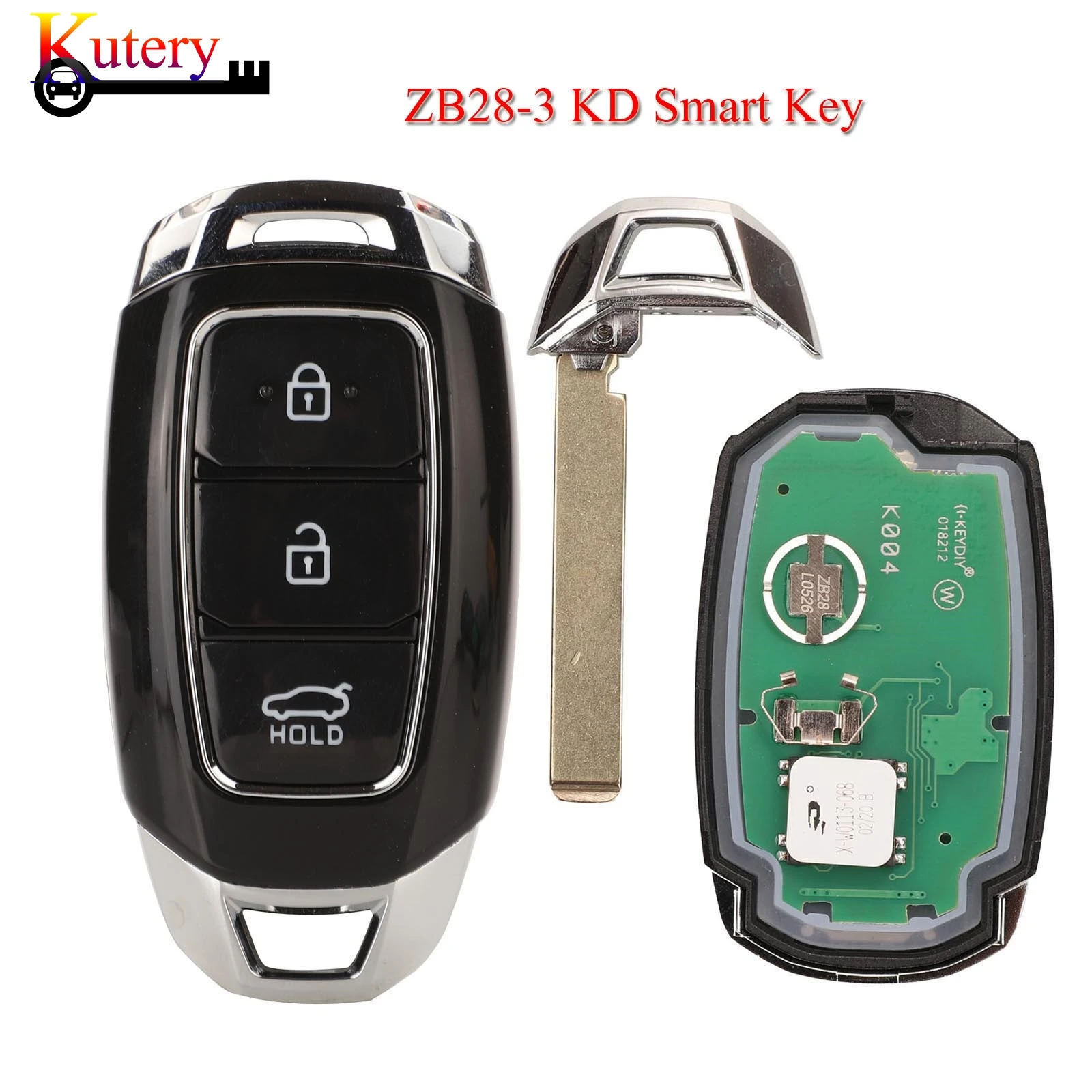 jingyuqin Universal Smart Key ZB28-3 for KD900 KD-X2 Mini KD Car Key Remote Replacement Fit More than 2000 Models