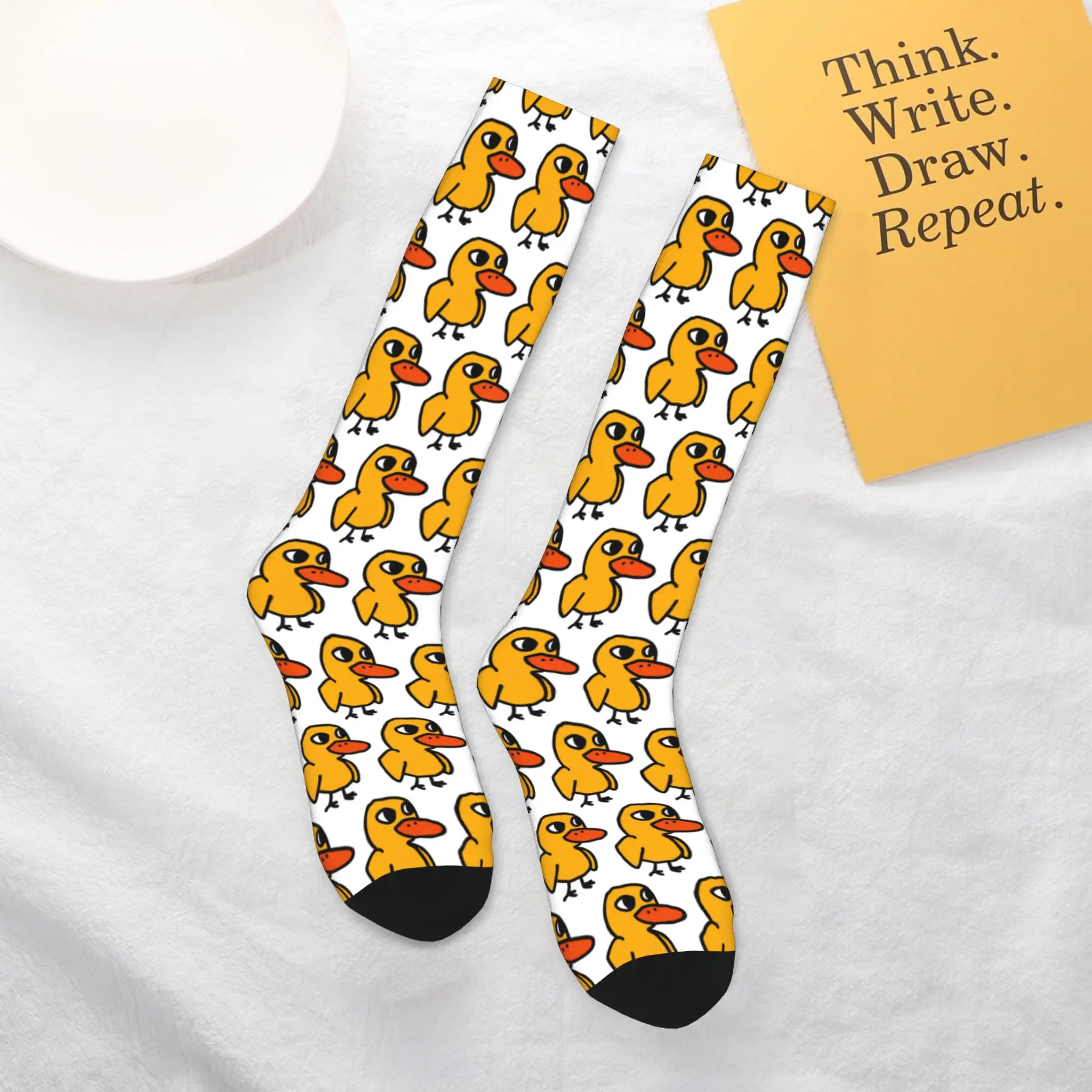 

All Seasons Crew Stockings Duck Song Socks Harajuku Casual Hip Hop Long Socks Accessories for Men Women Christmas Gifts