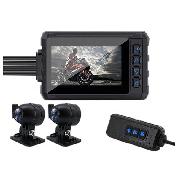 

Custom Logo Motorcycle 3 Inch DVR Front Rear ViewDash Cam Waterproof Motorcycle Recorder Camera Logger Box