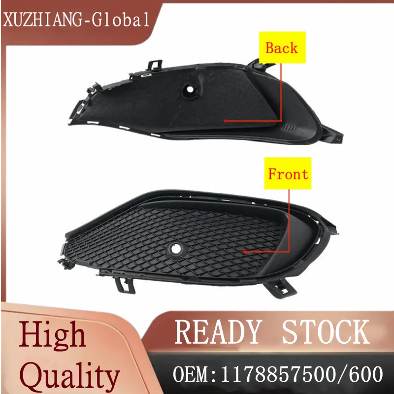 

Brand New Front Bumper Grille Fog Light Frame Cover 1178857500 1178857600 For 2016-2019 W117 Mercedes Benz CLA180 CLA200 CLA220