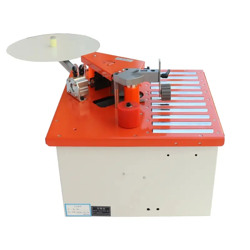 Portable automatic plywood hot pressing pvc straight edge round  banding machine