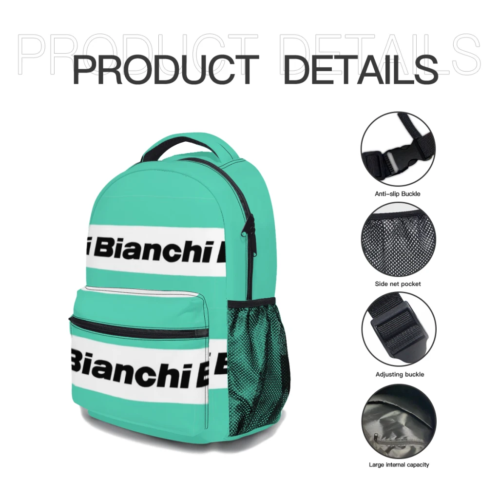 Bianchi For kids Large Capacity Student Backpack Cartoon School Backpack