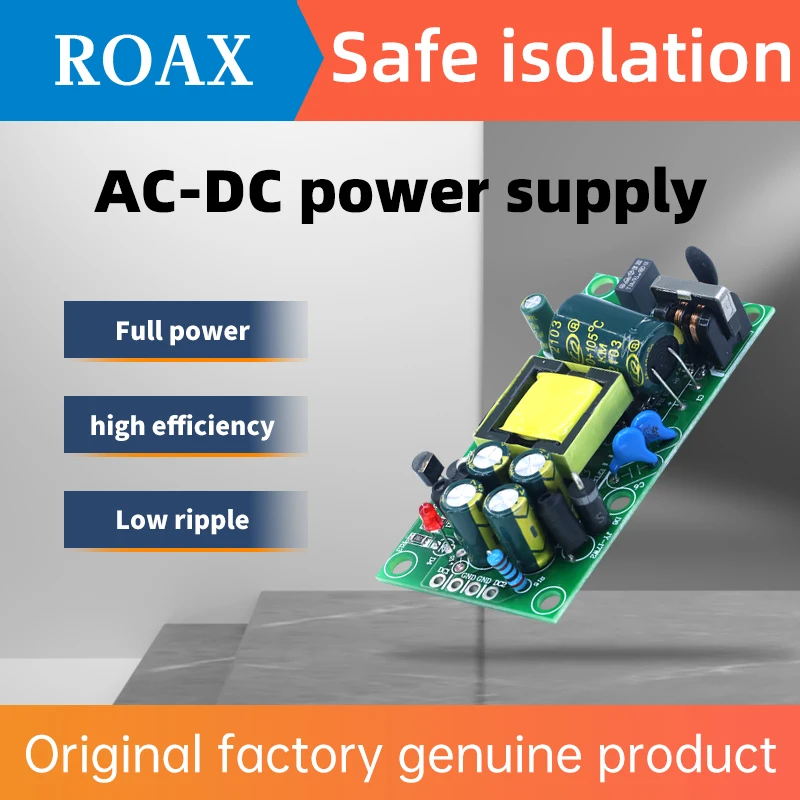 Alimentação de comutação de tensão dupla 12v 1a/5v1a17wacdc isolamento step-down placa de alimentação de comutação